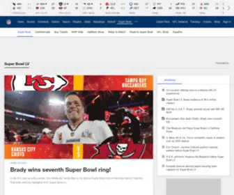 Superbowl.com(2022 Super Bowl LVI Sunday) Screenshot