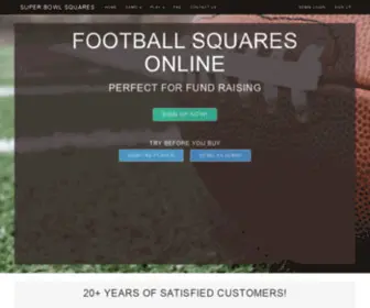 Superbowlsquares.org(Football Squares) Screenshot