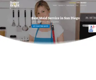 Superbrightcleaning.com(House Cleaning San Diego) Screenshot