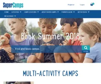 Supercamps.co.uk(Kid's Summer Holiday Camps & School Holiday Activity Clubs) Screenshot