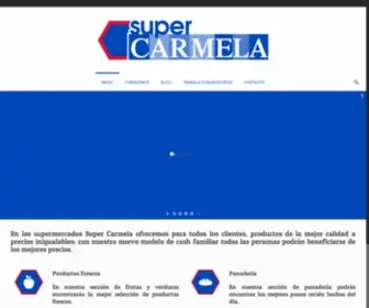 Supercarmela.com(Supermercados Super Carmela) Screenshot