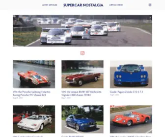 Supercarnostalgia.com(Supercar Nostalgia) Screenshot