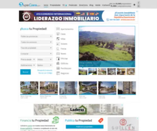 Supercasa.com(Homes for sale Dominican Republic) Screenshot