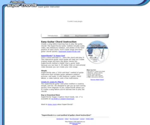 Superchords.com(SuperChords Guitar Chord Instruction) Screenshot