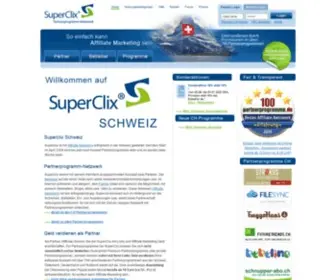 Superclix.ch(Schweizer Partnerprogramm) Screenshot