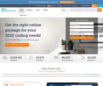Supercoder.com(Medical Coding & Billing Tools) Screenshot