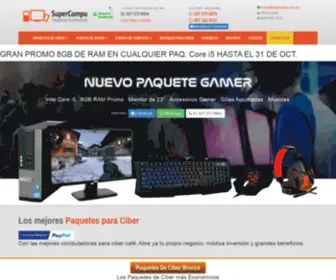 Supercompu.com.mx(PAQUETES DE CIBER Desde $5) Screenshot