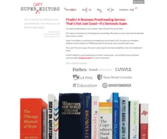 Supercopyeditors.com(Business Proofreading Service) Screenshot