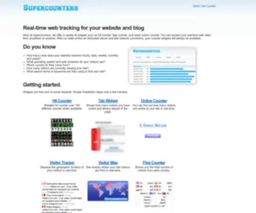 Supercounters.com(Free hit counter) Screenshot