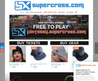 Supercross.com(Media, Events, Contest and Supercross action and apparel) Screenshot