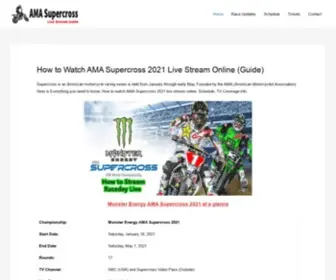 Supercrossstream.com(How to Watch AMA Supercross 2022 Live Stream Online) Screenshot