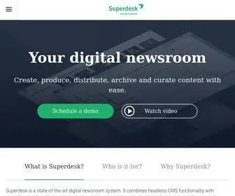 Superdesk.org(Digital Newsroom) Screenshot