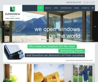 Superdrew.pl(Producent stolarki okiennej i drzwi drewnianych) Screenshot