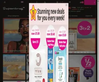 Superdrug.co.uk(Superdrug.com for Beauty) Screenshot