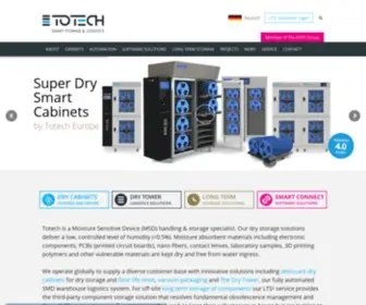 Superdry-Totech.com(Dry Storage solutions for components & MSDs) Screenshot