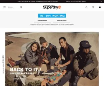 Superdry.nl(Welkom bij de officiële Superdry shop. Onze zomer sale) Screenshot
