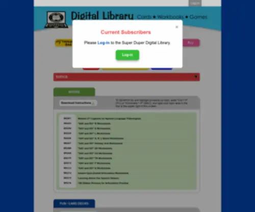Superduperlibrary.com(Super Duper Library) Screenshot