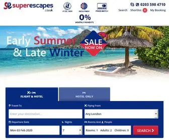 Superescapes.co.uk(Cheap Holidays All Inclusive 2015 and Last Minute Holidays) Screenshot