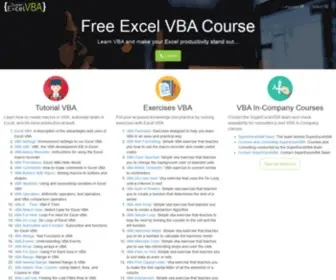 SuperexcelvBa.com(Free Excel VBA Tutorial) Screenshot