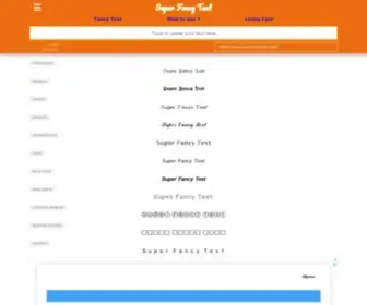 Superfancytext.com(Fancy Text Generator) Screenshot