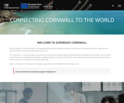 Superfastcornwall.org(See how the superfast broadband partnership) Screenshot