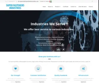 Superfastenersindus.com(PU Coiled Hoses) Screenshot