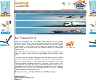 Superfastexpress.com(Super Fast Logistics Pvt) Screenshot