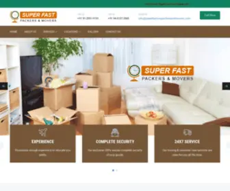 Superfastonepackersandmovers.com(Super Fast One Packers and Movers in Gurgaon) Screenshot