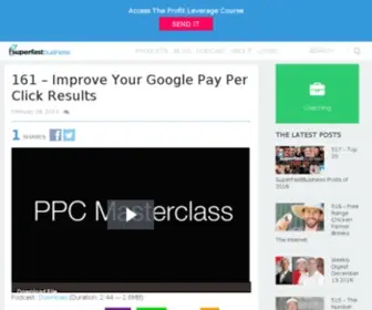 Superfastppc.com(PPC Masterclass Course with James Schramko and Mike Rhodes) Screenshot