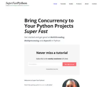 Superfastpython.com(Super Fast Python) Screenshot