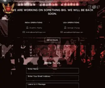 Superfightleague.com(Never Stop Fighting) Screenshot
