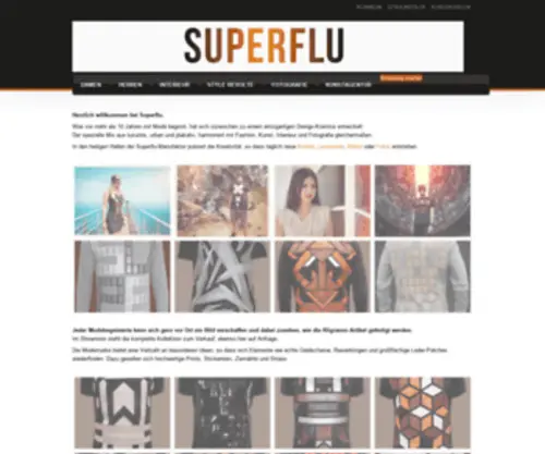 Superflu.de(Premium Fashion & Contemporary Art) Screenshot