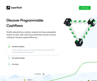 Superfluid.finance(Superfluid finance) Screenshot