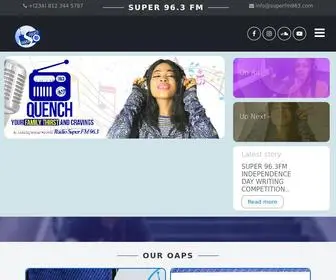 Superfm963.com(Super 96.3 FM) Screenshot