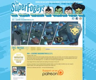 Superfogeys.com(For fans of all ages who love Superheroes like Spiderman) Screenshot