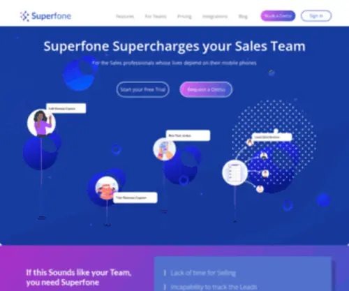 Superfone.ai(Sales productivity solution which) Screenshot