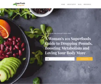 Superfoodliving.com(Home of Organic Live Raw Superfoods) Screenshot