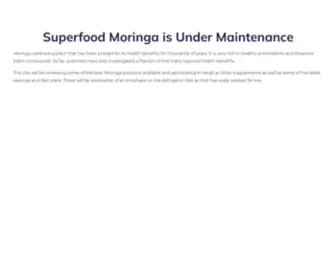 Superfoodmoringa.com(Superfood Moringa & Supplements) Screenshot