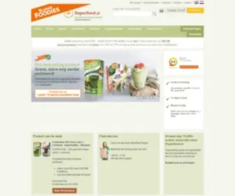 Superfood.nl(Superfoodies.nl levert supervoeding voor lichaam en geest. Superfoodies) Screenshot