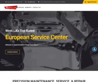 Superformancela.com(West LA's Best European Auto Service) Screenshot