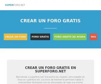 Superforo.net(Crear un foro) Screenshot
