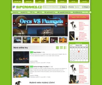 Supergames.cz(Online hry zdarma a superhry) Screenshot