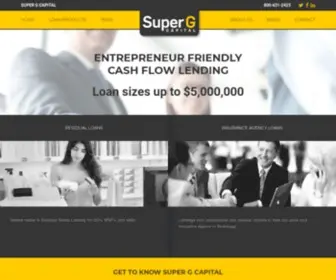 Supergcapital.com(Alternative Lender Specializing in Residual & Cash Flow Loans) Screenshot