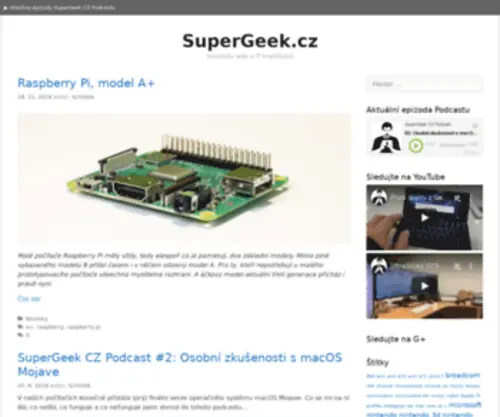 Supergeek.cz(Supergeek) Screenshot