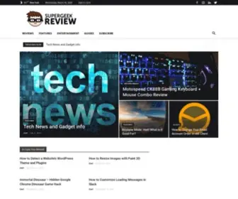Supergeekreview.com(Tips & reviews) Screenshot