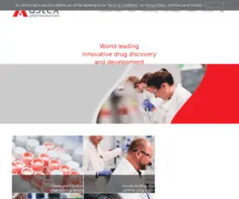 Supergen.com(Astex Pharmaceuticals) Screenshot