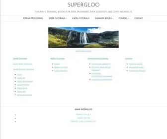 Supergloo.com(Tutorials, training, books for Data Engineers, Data Scientists, and Data Architects) Screenshot