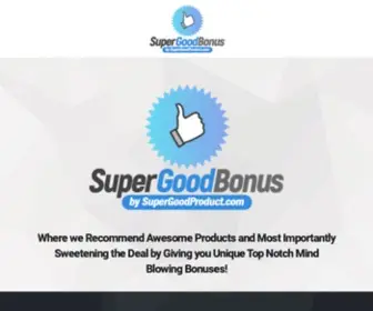 Supergoodbonus.com(Supergoodbonus) Screenshot