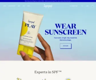 Supergoop.com(The Best Skincare with SPF and Sunscreen) Screenshot