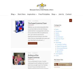 Supergramma.com(Because Every Child Needs a Hero) Screenshot